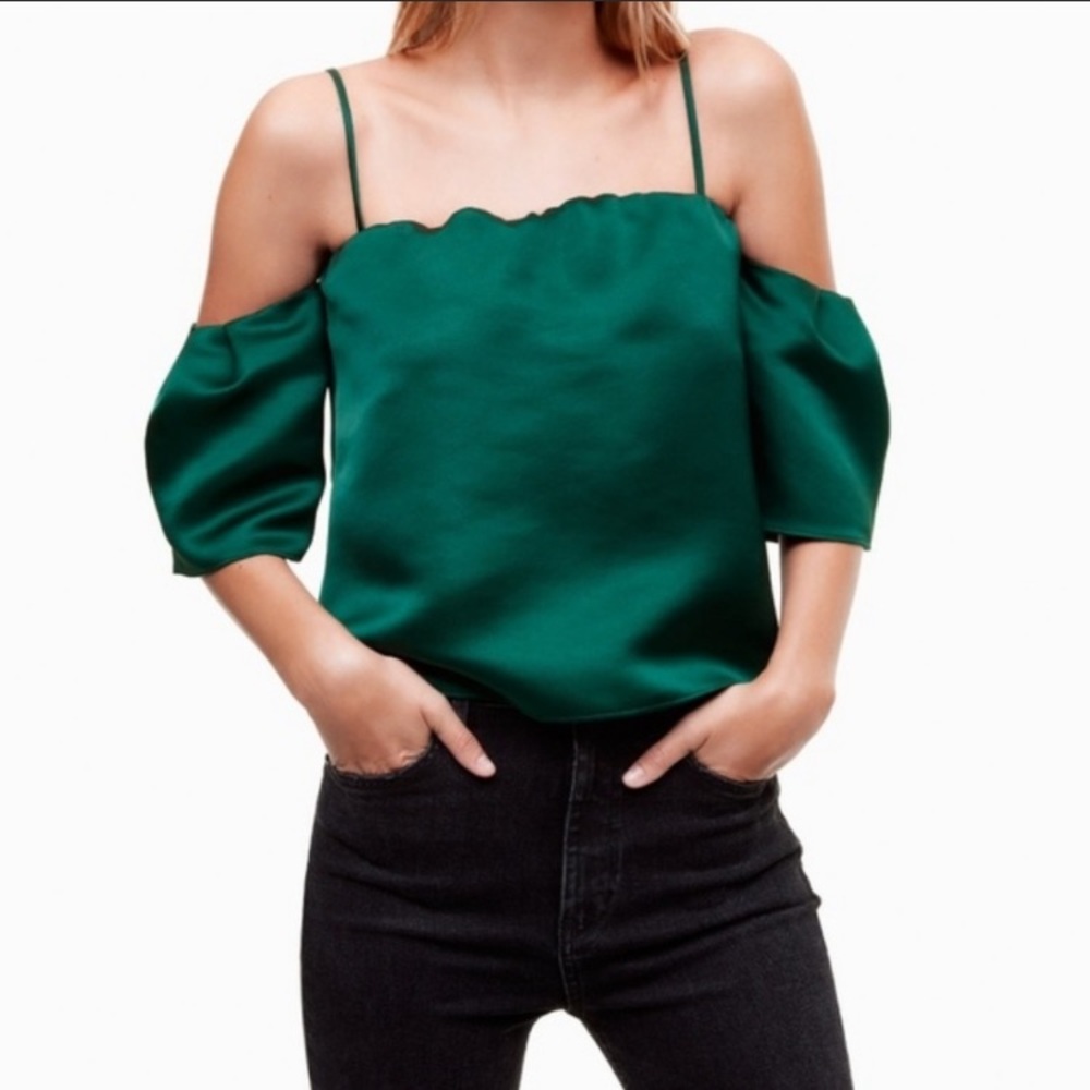 ISO Aritzia Talula cold shoulder blouse - Medium